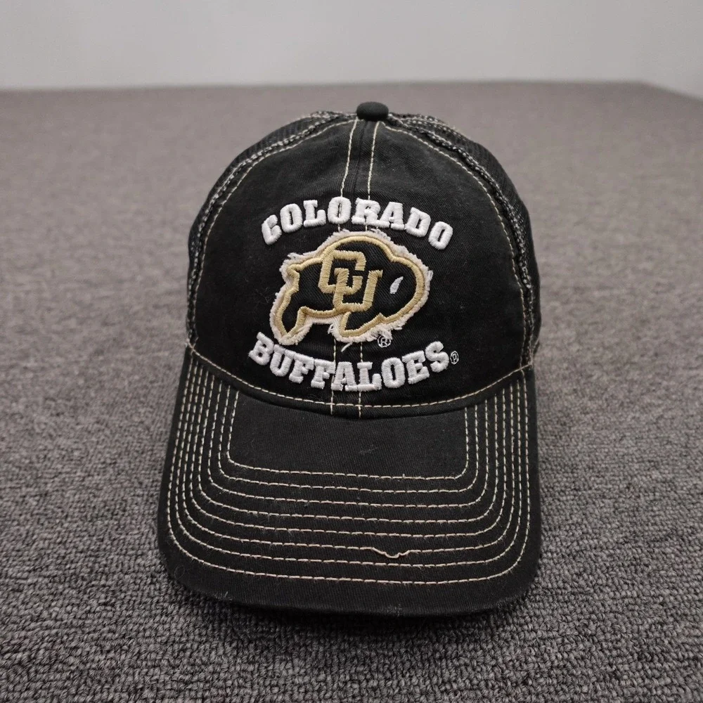 Colorado Buffaloes Hat Snap Back Boys One Size Black NCAA Trucker Mesh Football